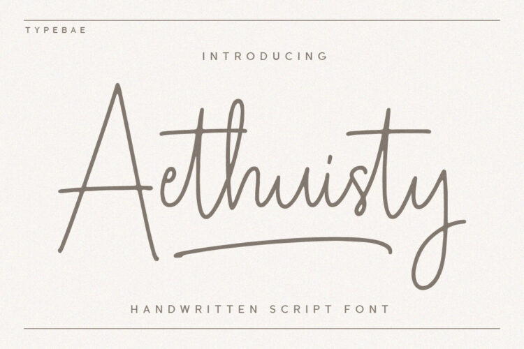 handwritten script font