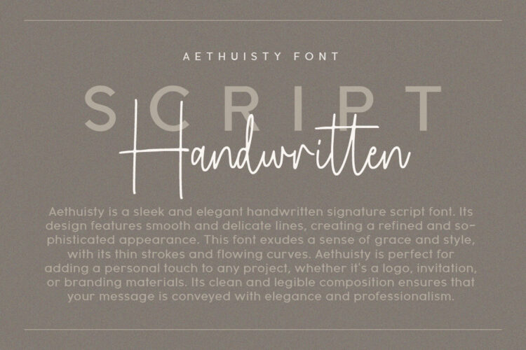 handwritten script font
