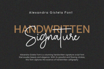 Handwritten Script Font