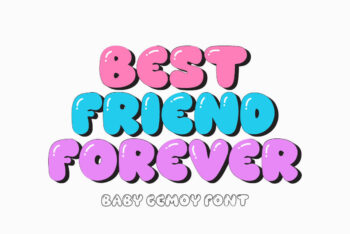 Playful Bubble Font