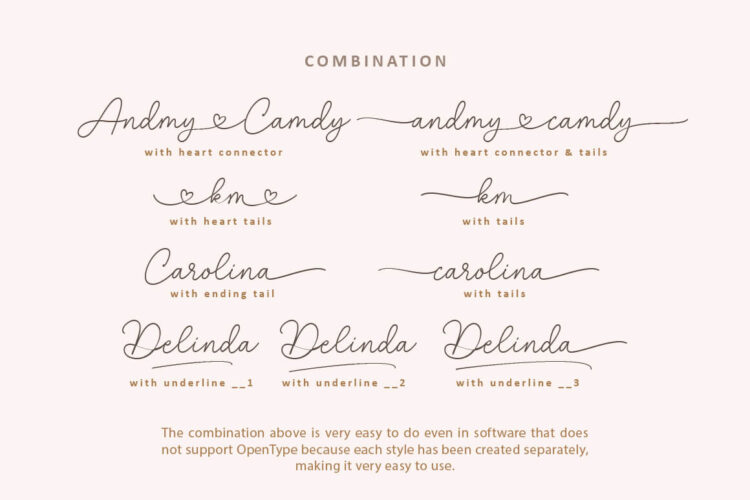 Heart Swashes Script Font