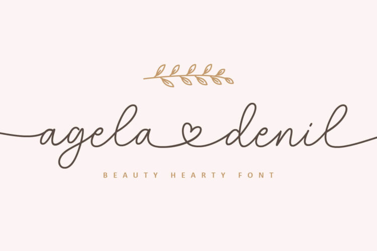 Heart Swashes Script Font