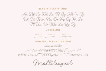 Heart Swashes Script Font