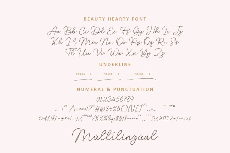 Heart Swashes Script Font