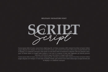 Signature Script Font