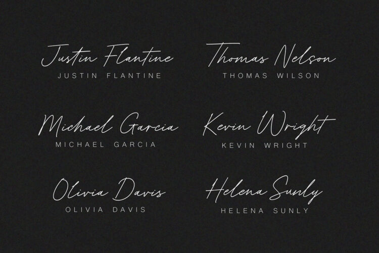 Signature Script Font