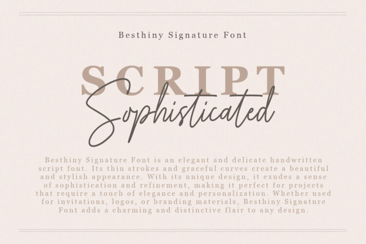 Handwritten Script Font