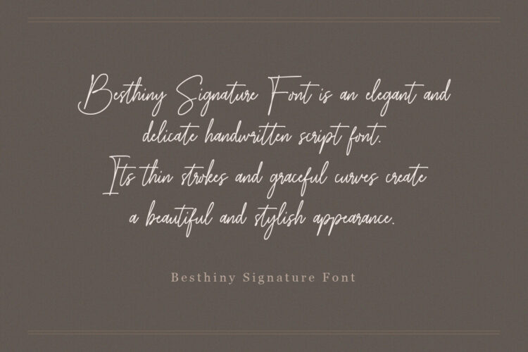 Handwritten Script Font