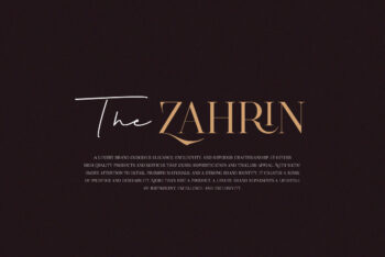 Stylish Luxury Ligature Serif Font