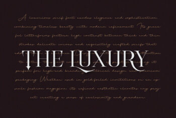 Stylish Luxury Ligature Serif Font