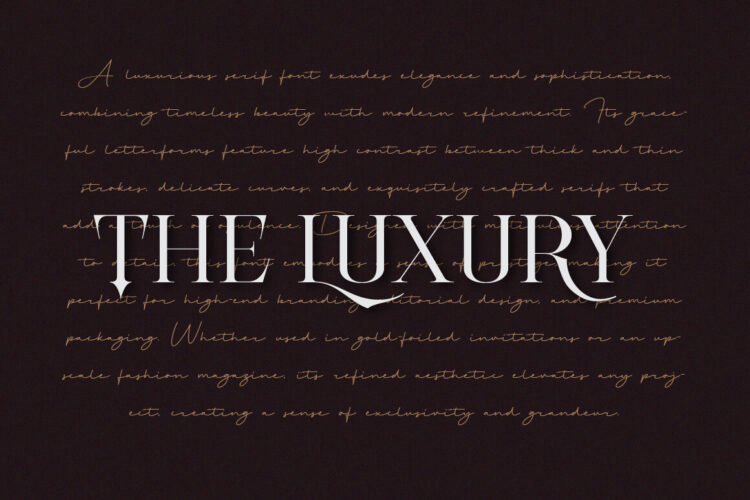 Stylish Luxury Ligature Serif Font