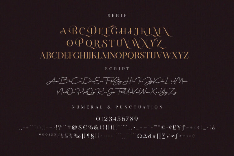 Stylish Luxury Ligature Serif Font