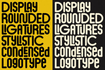 Condensed Rounded Font