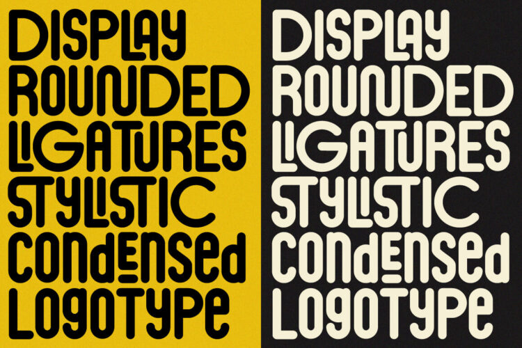 Condensed Rounded Font