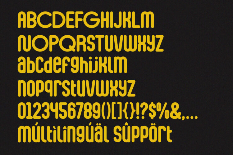 Condensed Rounded Font