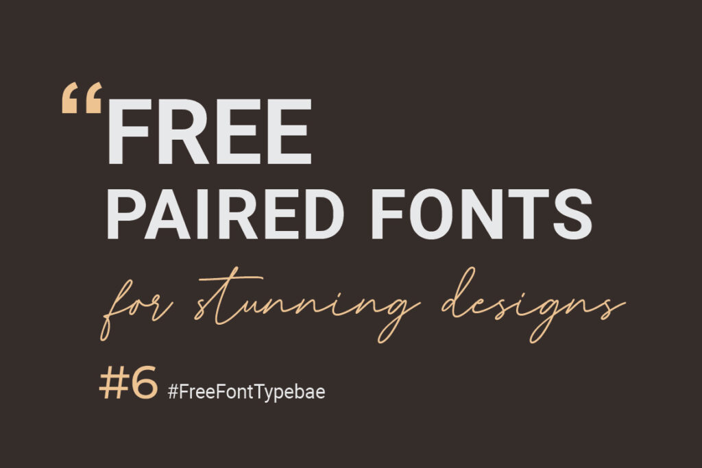 Free Paired Fonts