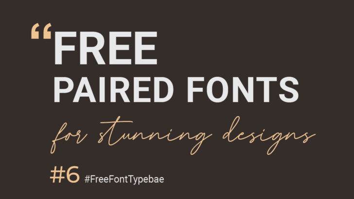 Free Paired Fonts