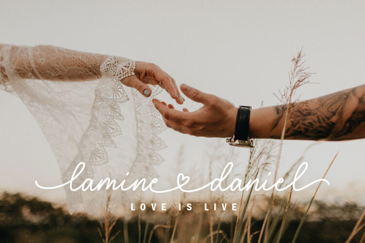 Chic Wedding Heart Font