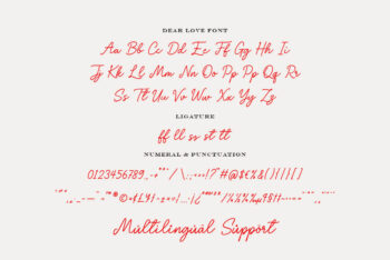 Chic Wedding Heart Font