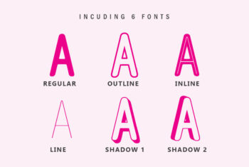 Layered Display Font