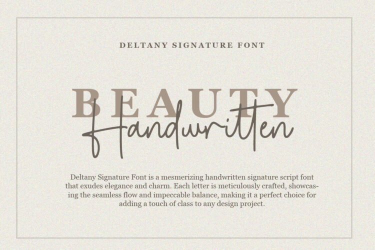 Signature Script Font