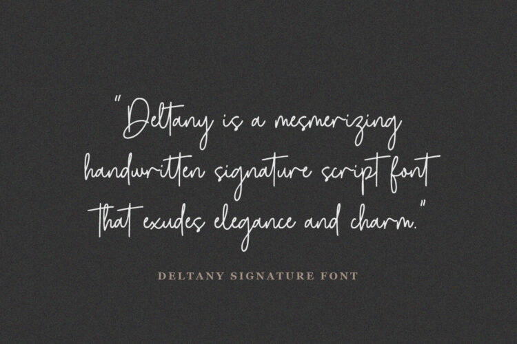 Signature Script Font