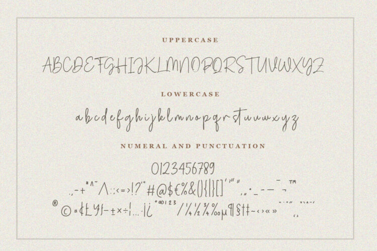 Signature Script Font