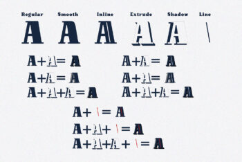 Vintage Layered Serif Font