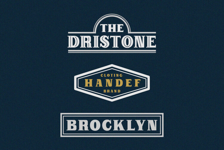 Vintage Layered Serif Font