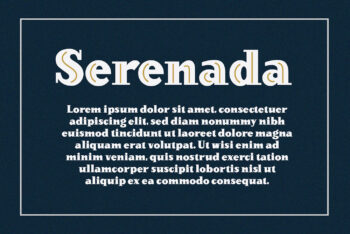 Vintage Layered Serif Font