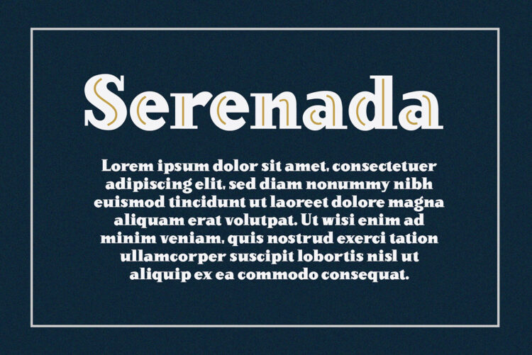 Vintage Layered Serif Font