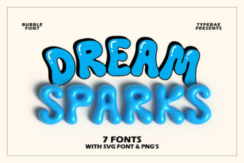 Bubble Display Font
