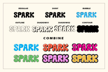 Bubble Display Font