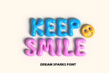 Bubble Display Font