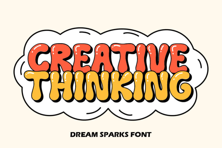 Bubble Display Font