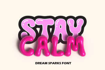 Bubble Display Font