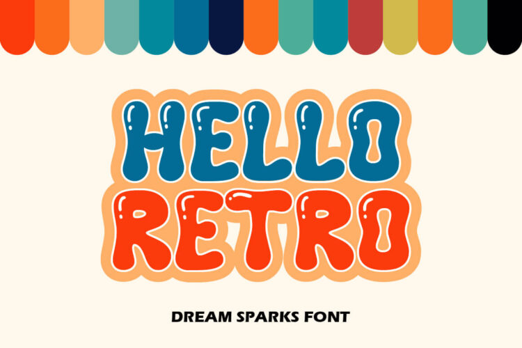 Bubble Display Font