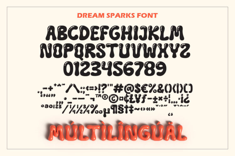 Bubble Display Font