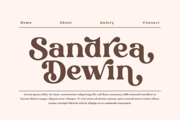 Stylish Serif Font