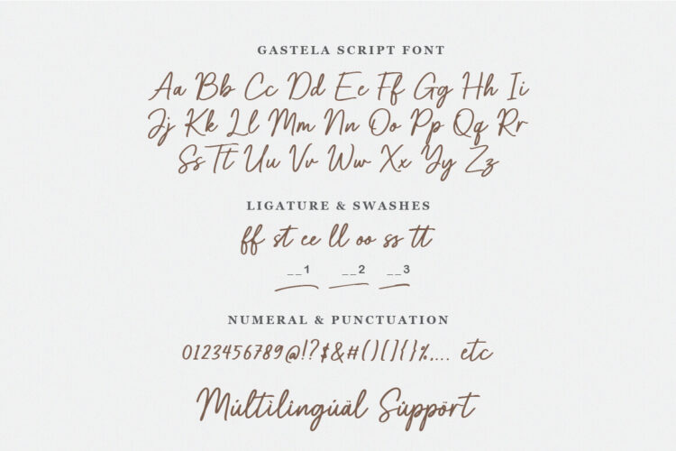 Brush Script Font with Swash