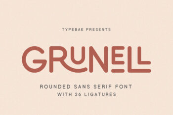 Rounded Ligature Font