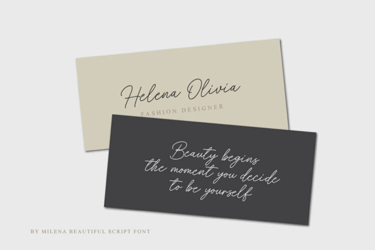 Beautiful Handwritten Script