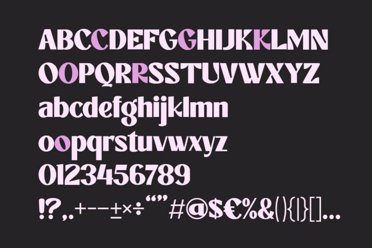 Logo Display Font