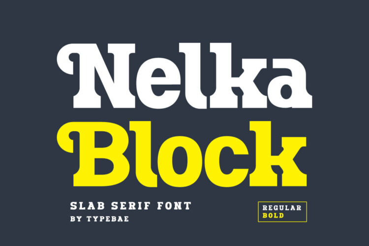 Bold Slab Serif Font