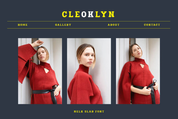 Bold Slab Serif Font