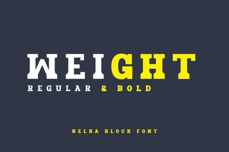 Bold Slab Serif Font