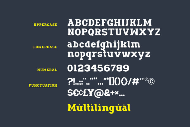 Bold Slab Serif Font
