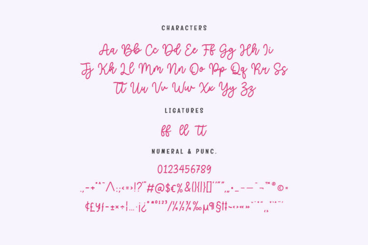 Lovely Handwritten Script Font