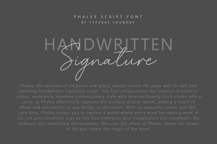 Handwritten Script Font