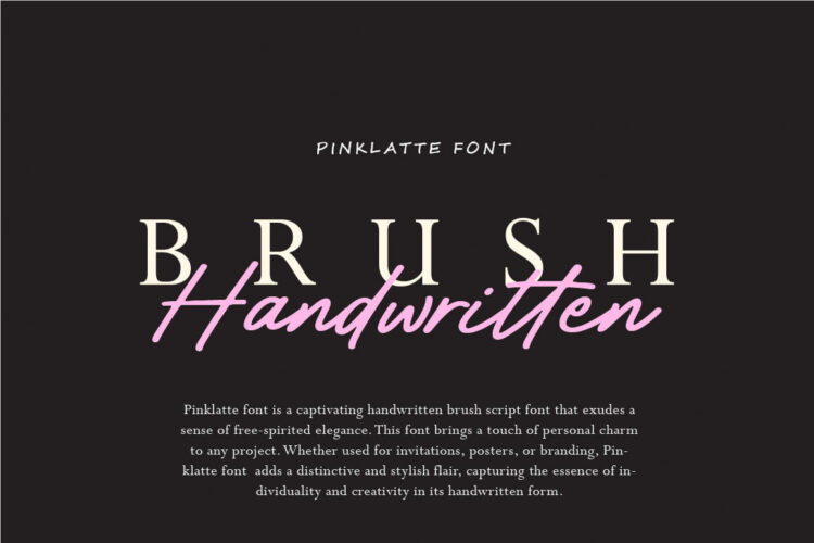 Handwritten Brush Script Font